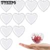 WTEMPO Прозрачные шары в форме сердца для заполнения, украшения, DIY поделки, милые пластиковые подвесные шары-орнаменты для свадьбы, рождественской елки, домашнего декора, подарки на день рождения
