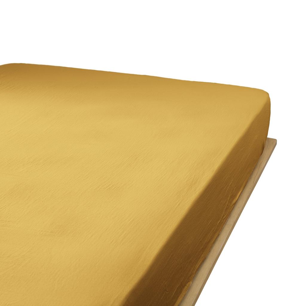 Простыня на подгонке 160x200 см из хлопковой марли Safran.