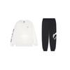 Men's Sweatshirt Li-Ning Versatile Fashion Athleisure Fleece-Lined Thermal Sweatshirt Set Men's 2-Piece Set
