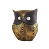 Owl Showpiece for Home Decor Showpiece Owl Statue for Bookself TV Stand Decor Animal Decorative Showpiece (Golden)
