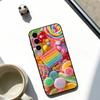 Много видов сахара Чехол для телефона для Samsung Galaxy A73,A72,A71,A70,A53,A52,A51,Другие Мягкий черный чехол