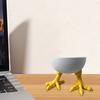 Фарфоровый держатель в виде куриной лапки, 3D-печатная белая статуэтка в виде куриных лапок, скульптура для домашнего офиса, книжной полки, украшения для рабочего стола, орнамент
