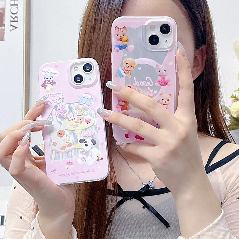 Cute Phone Case for Realme C53 C67 Reno 12 Redmi Note 13 Pro Redmi 13C 14C IPhone 16 Tecno Honor X8 Samsung S23 FE S25 Ultra A35 A54 A53 Vivo Cover