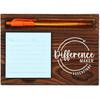 Secretary Difference Maker Self-Stick Note Pad Holder Gift for Administrative Professionals and Office Assistants, Durable and Stylish Desk