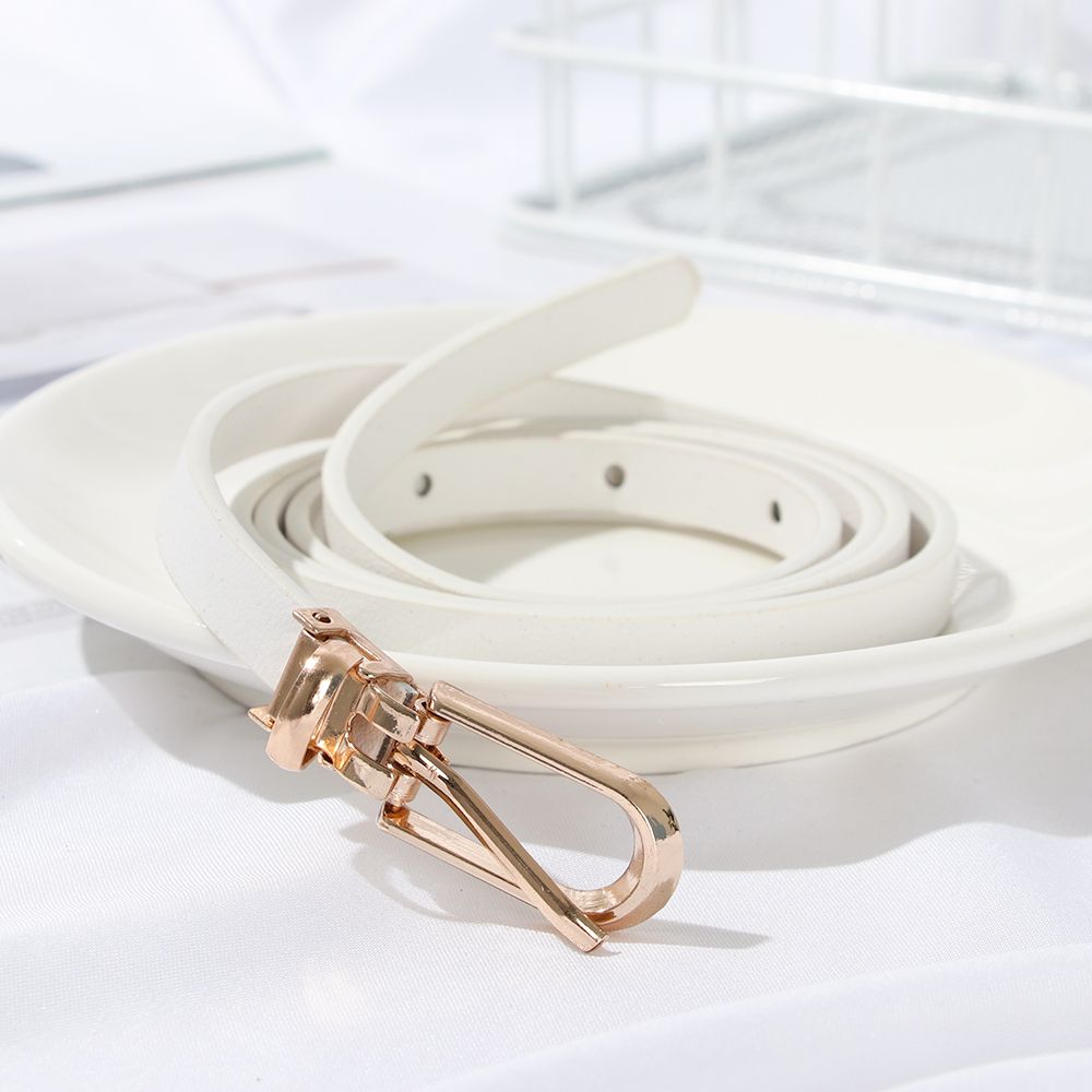 Fashion Sweater Graceful Dress Strap Adjustable Belt Thin Skinny Waistband Faux Leather Belts