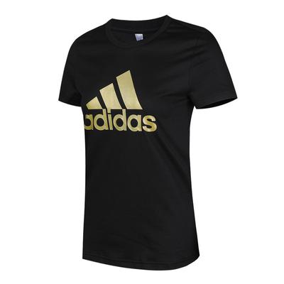 BoS Metallic Skin-Friendly Soft Comfortable Short Sleeve T Shirt Women Tops Black FM9447