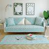 Four Seasons Universal Cotton Fabric Printed Non-slip Sofa Cushion Korean Pastoral Washed Sofa Cover Sofa Towel Cover Full Cover