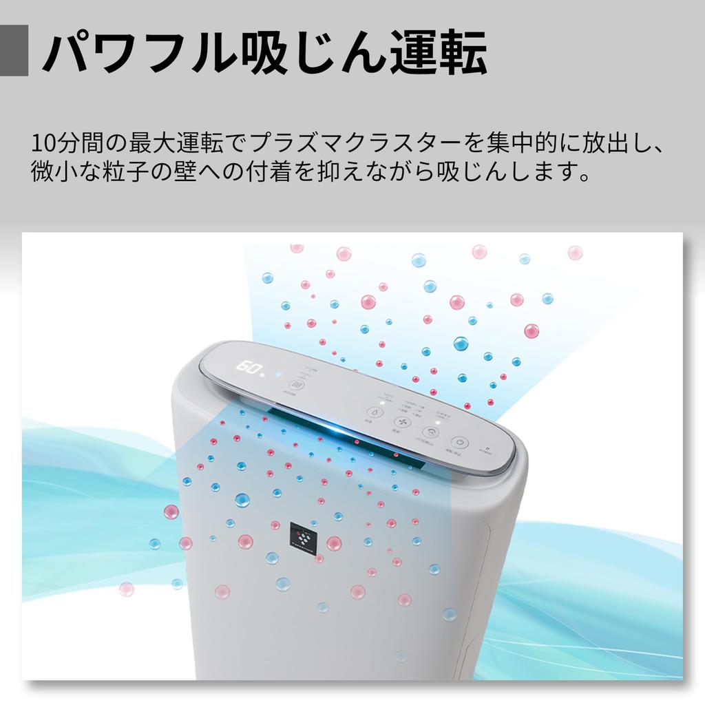 Очиститель воздуха Sharp Plasmacluster 25000 Увлажнение Очистка воздуха от вирусов и пыльцы Тонкий Тонкий Рекомендуемый размер татами 13 татами Количество увлажнения