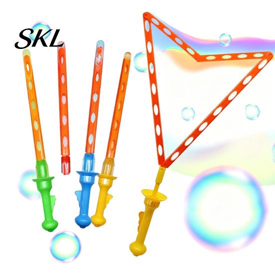 Bubble Wand for Toddlers Giant Wand, Foam Maker Kids, Transformable Triangle Picnic Toy Beach Backyard Party, Outdoor Summer Game Gift
