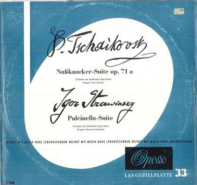 Виниловая пластинка PAUL DOULIEZ, HERMANN SCHERCHEN, OR - Чайковский Щелкунчик, Op7 1166 OPERA 1960 Германия Классика Б/у
