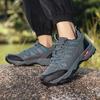 Мужские уличные походные туфли, противоскользящие, легкие, с низким верхом, спортивные туфли, мужские, на шнуровке, на плоской подошве, мягкие, дышащие, повседневные спортивные туфли, мужские