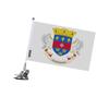 Drapeau - Saint-Barthélemy - 27 X 35 Cm - Mât À Ventouse - Polyester - Impression Recto/verso