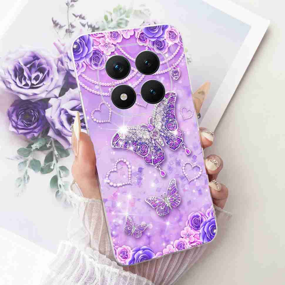 Для Xiaomi Redmi Note 15 Pro Plus ProPlus 5G Чехол Цветочный Мультяшный Чехол Мягкий Силиконовый Чехол Для Redmi Note 15 Pro+ Чехол