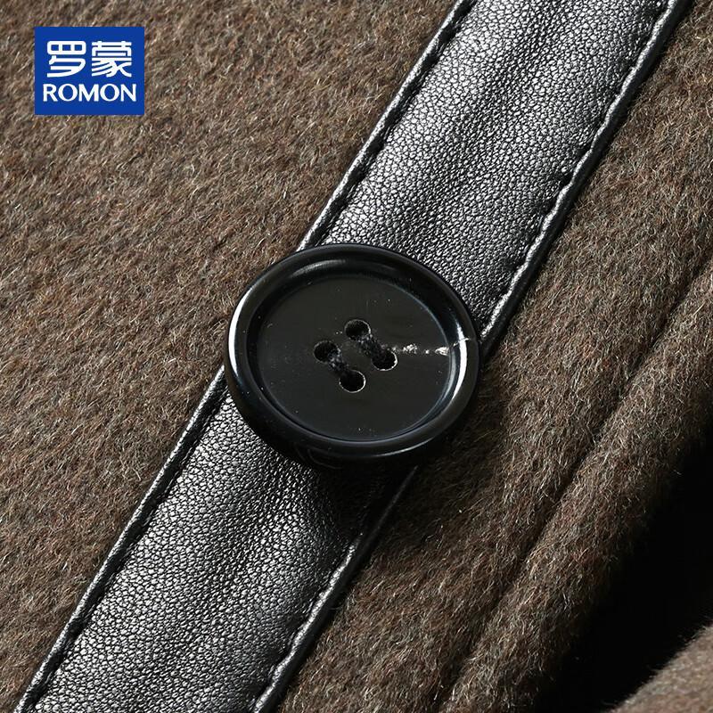 ROMON Мужское полупальто средней длины из смесовой кашемировой шерсти