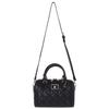 Hello Kitty Kuromi Boston 16 X 23 X 11 with Shoulder Sparkly Synthetic Leather & 2-Way Bag, Cm, Strap, Plate, (Kuromi)