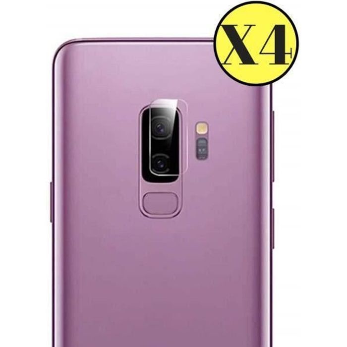 Lot de 4 Verres Trempé Protection Caméra pour Samsung Galaxy S9 PLUS - Film Protecteur Lentille Appareil Photo Arriere