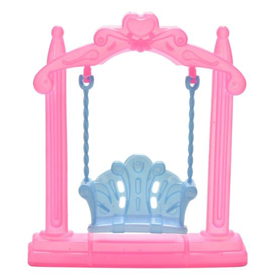 Kids Girls Toy Play House Miniature Swing Dol-lhouse Furniture Doll Decor Gift