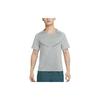 Dri-Fit Adv Techknit Ultra Logo Print Breathable Round Neck Short Sleeve T-Shirt Men Tops Smoke-Grey DM4754-084