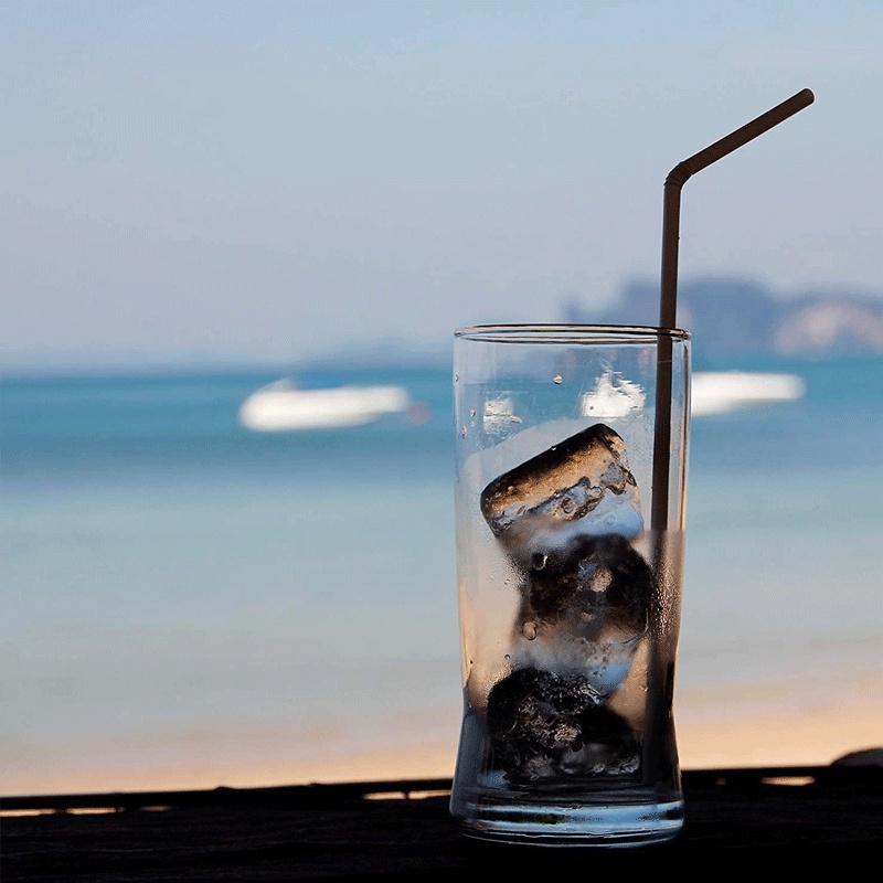 100 шт. черные пластиковые гибкие соломинки, подходящие для коктейльных вечеров, праздничных напитков на открытом воздухе и товаров для вечеринок