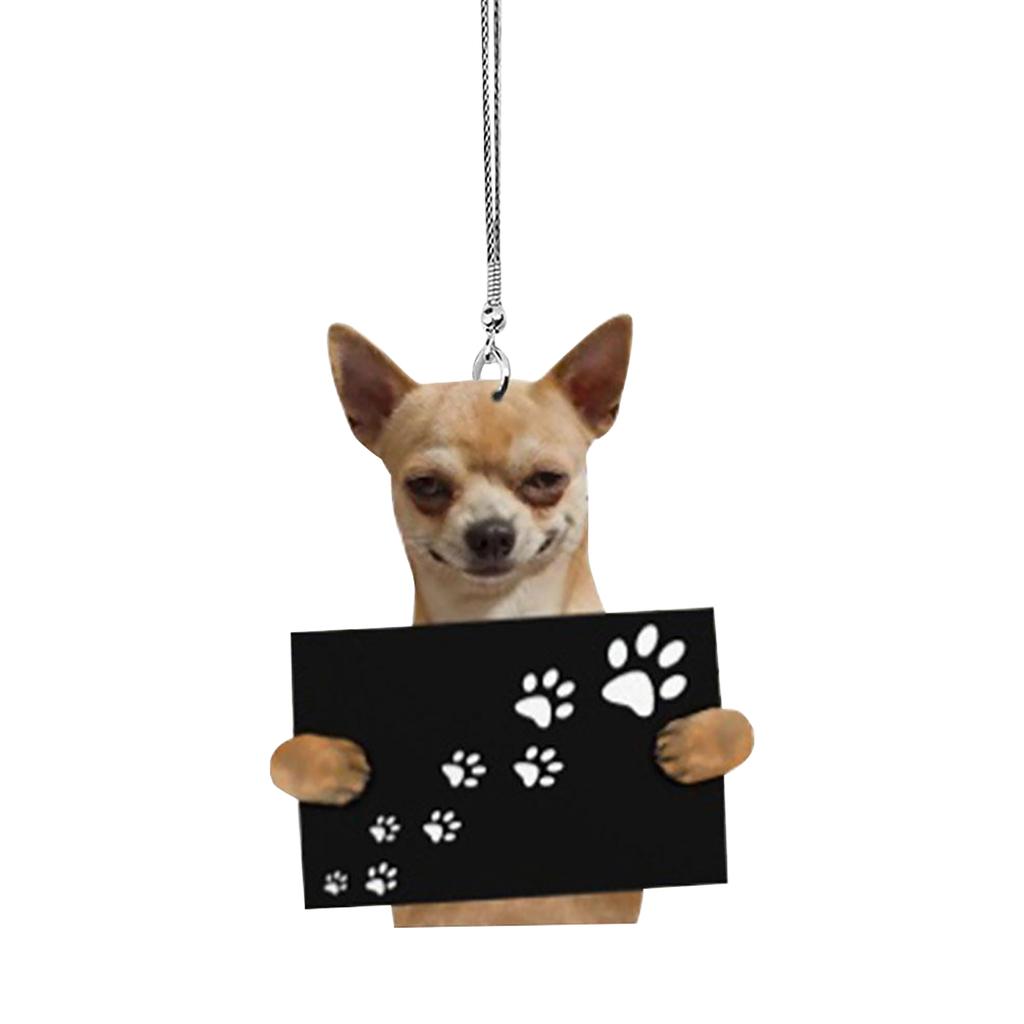 Car Pendant Practical Interior Ornament Hanging Mini Puppy Shape Car Hanging Toy Gift Car Decoration Accessories