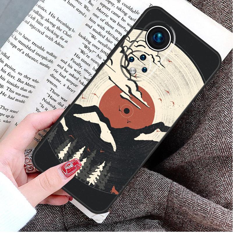 Vinyl Record Retro Case For Honor Magic 5 6 7 8 Pro Honor Win RT X9d X9c X9b X9a X8c X8b 50 70 90 400 200 Lite