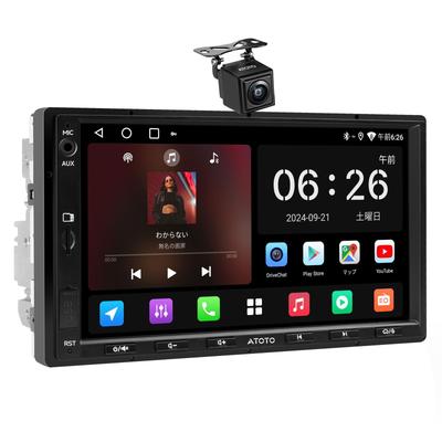 ATOTOZONE A5L Android 2DIN Дисплей Android CarPlay Android Auto Эквалайзер Карта Видео HD Зеркало Заднего вида Рулевое Управление GPS Голосовое Управление Аудио, 7-дюймовая Навигация,