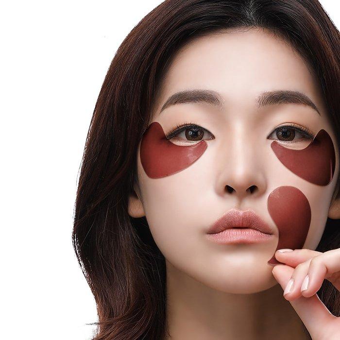 Petitfee Cacao Energizing Hydrogel Eye Mask 84g - 60 Pcs. - Hydrogel Patches with Cocoa Extract