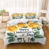Rose FLower Cartoon Duvet Cover Home Printed Pillowcase Set Adult Bedroom Children Comforter Bedding