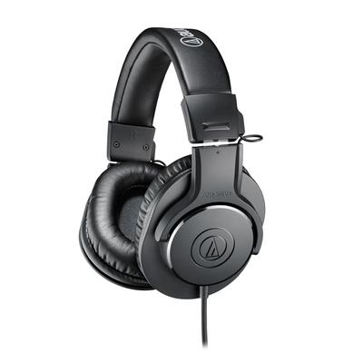 Профессиональные проводные студийные наушники Audio-Technica ATH-M20x для студийной записи, практики игры на инструментах, сведения, диджеинга, игр и многого другого. черный. [Офи