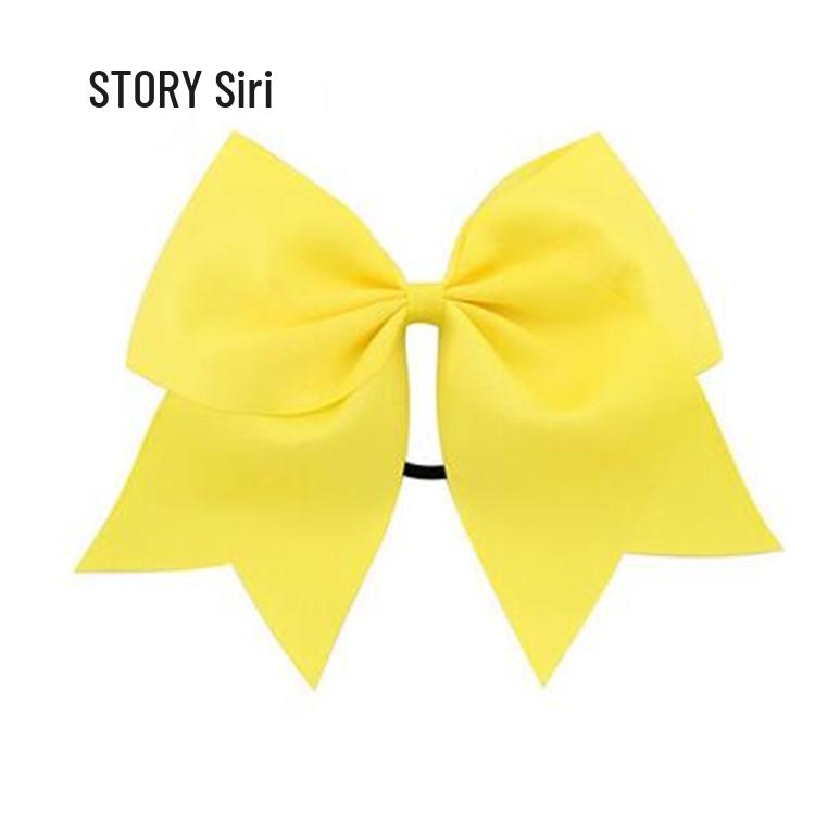 8-Inch Pigtail Bow Ribbon Hair Tie for Girls