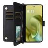 For Motorola Moto G86 Power 5G Case with Shoulder/Wrist Strap Leather Phone Cover Stand Wallet
