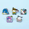 Японская сладость Sanrio Металлическая значок Мелоди Пача Собака Kt Кошка Сплав Брошь Аксессуар Булавка