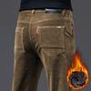 Men's Loose Straight Corduroy Pants - Large Size, Plus Velvet, Casual Sports Trousers for Spring, Autumn, Winter