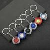 3D Hot Wheel Rim Keychain Hot Wheel Hub Auto Part Model Key Chains Auto Wheel  Keyring  Bag Pendant