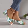 Women High Heel Sandals Summer New Casual Elegant Party Comfortable Women Fashion Open Toe Anti Slip High Heel Sandals