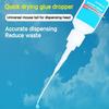 100Pcs Extended Dotting Glue Applicators Tubes for Laboratory Crafts Fine Dispensing Glue Art Modeling Uses