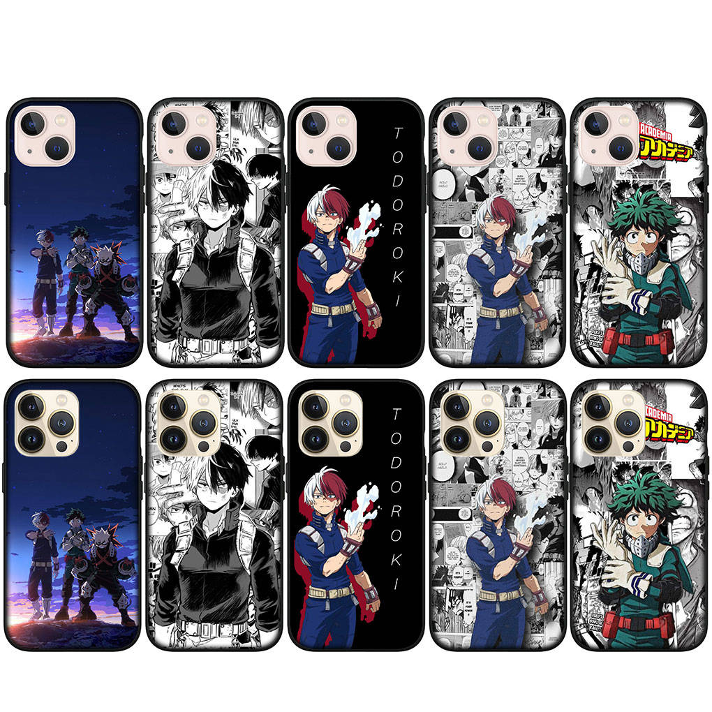 Для iPhone 16 15 X XR Samsung Galaxy S24 S23 Plus Xiaomi Redmi Note 13 12 11 Pro Max 10 14 OPPO Huawei Чехол My Hero Academia Bnha Todoroki Shoto Чехол