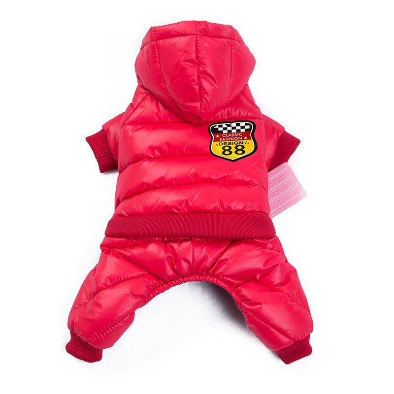 Зимняя теплая одежда для домашних животных для маленьких собак, одежда для щенков, толстовки с капюшоном для чихуахуа, одежда для французского бульдога, пальто для мопса, водонепроницаемое пальто из искусственной кожи для собак