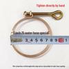 Hand-Tightened Galvanized Steel Hose Clamp for 2.5-3 Inch Pipes