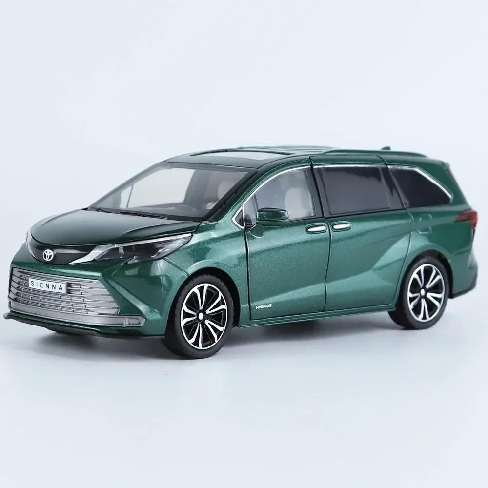 Lqbn4 1:24 Toyota Sienna MPV Минивэн Литые модели и игрушечные транспортные средства Металлическая модель автомобиля Игрушка для детей Коллекция Звук и Свет H4
