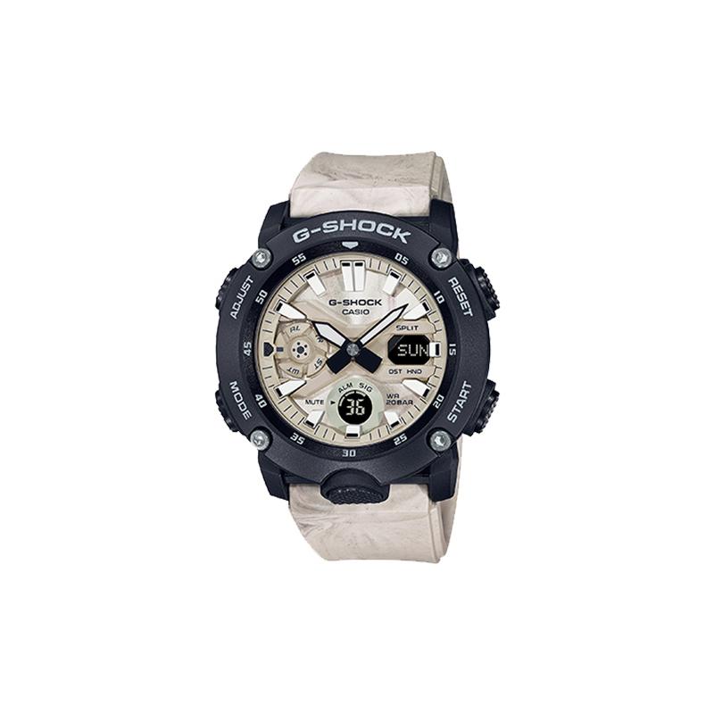 Casio Серия G-SHOCK Углеродное ядро Три стрелки Три индикатора Единорог Контрастный цвет Двойной дисплей Многомасштабный Водонепроницаемый Электронный GA-2000WM-1APRD