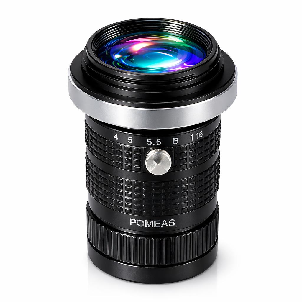 Pomeas 35 мм F-Mount M42 Линейный сканирующий объектив для высококачественного AOI-контроля зрения