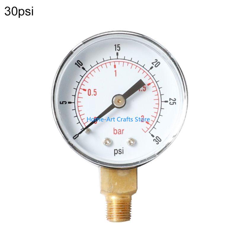 Манометр Y3NA Y50 52 мм 1/4 BSPT Вертикальный 15,30,60,100,150,300 PSI Прочный