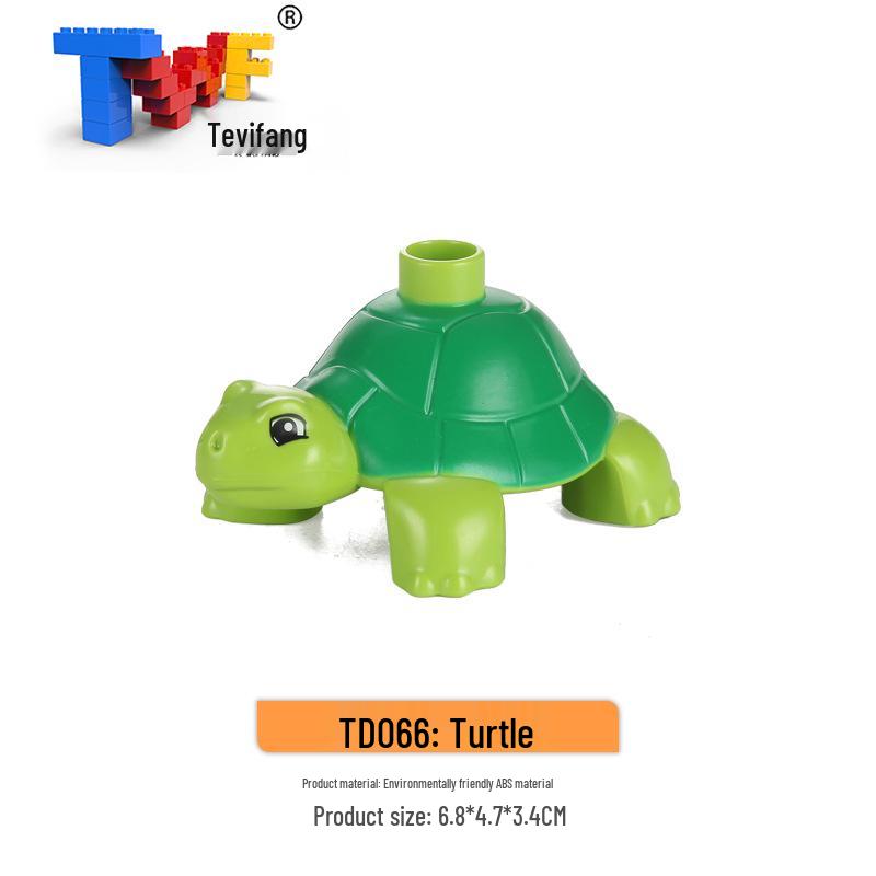 Крупные строительные блоки из частиц: Совместимые Игрушки для Обучения Животным Фермы Прерии Океана для Детей