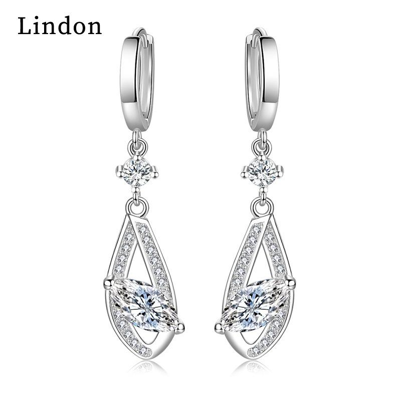 Lindon Zircon Copper Alloy Earrings Drop Earrings For Women Wedding Party Gifts