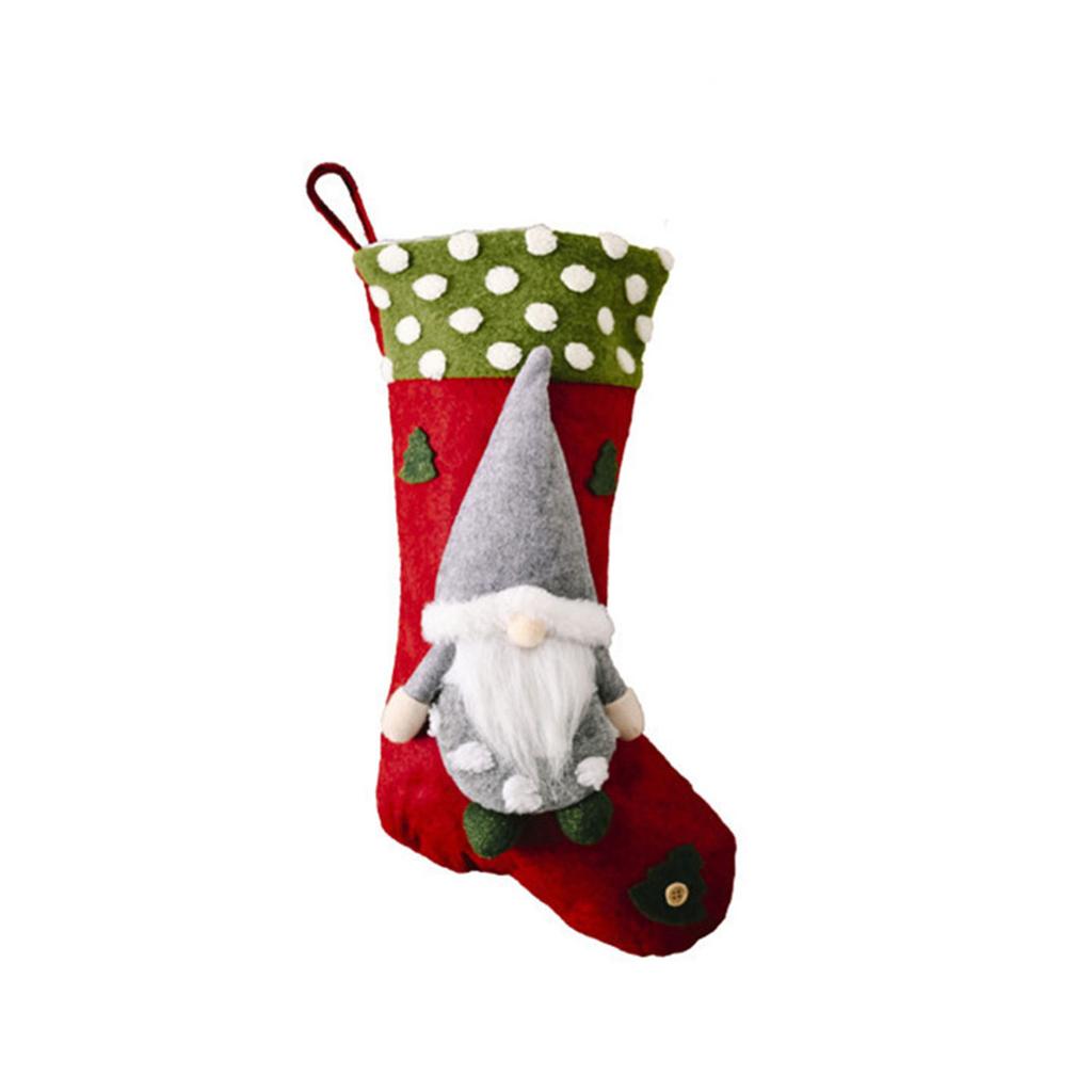 Christmas Decoration 2023 Big Boots Christmas Tree Decorations Candy Bag Santa Elks Snowman Christmas Sock