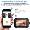 HD WiFi GPS Motorcycle Dashcam, Dual-Channel Front and Rear Cameras, Black Box Video Recorder for Motorbike Riding