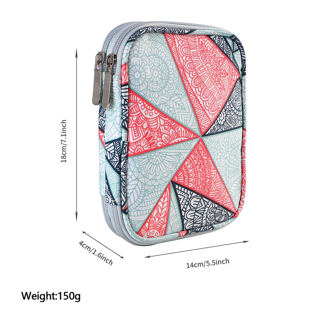 Двухслойная сумка на молнии для вязальных инструментов