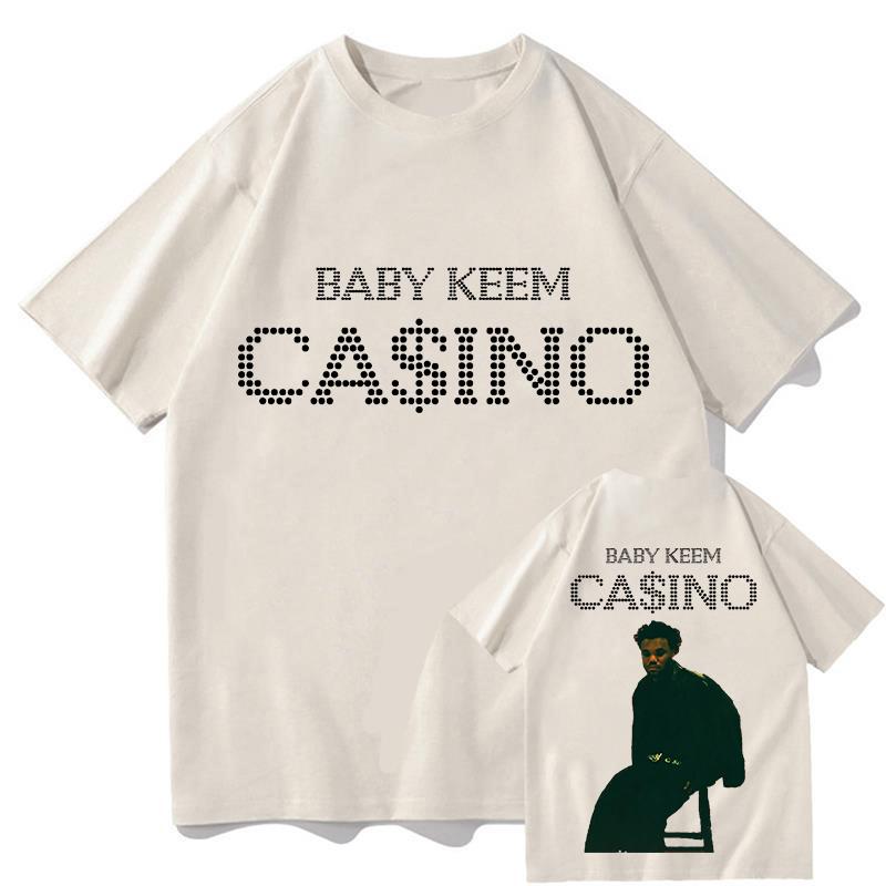 Baby Keem CAINO CASINO 2026 Album Tshirts Unisex and Women Summer Cotton Clothing Casual Fashion Round Neck Short Sleeved Tee