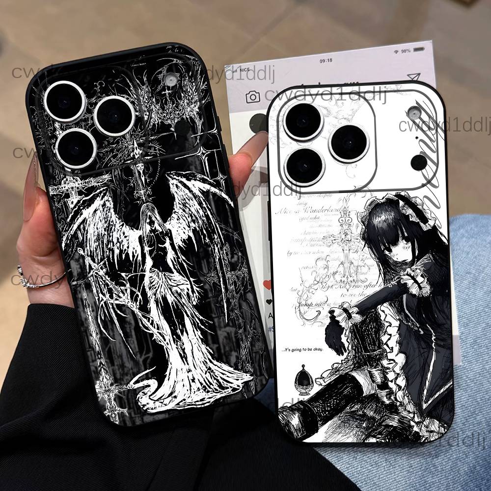 G-Gothic Кибер-Сигил Киберсигилизм Чехол для Телефона Для iPhone 17,16,15,11,12,14,13 Pro Max Mini XS,XR,7 Plus 16E Air Soft Fundas